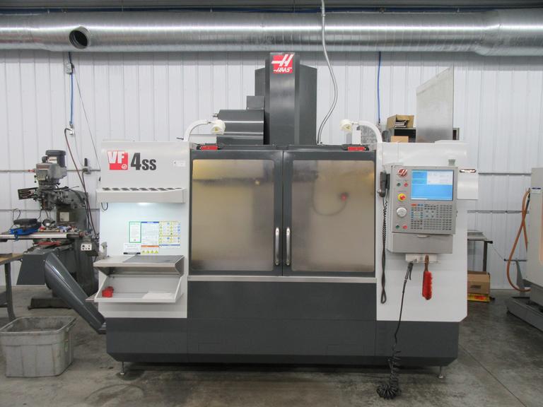 Haas VF-4 Super Speed CNC Vertical Machining Center with Wireless Probing and 4th Axis Drive