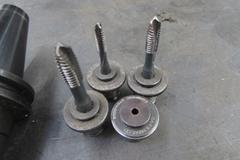 (3) Cat 40 Tool Holders Including (2) With Drill  Chudks and (1) Tapping Style