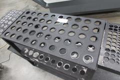 40 Taper Tool Holder Cart, (2) Shelves for 50 Tool Holders per Shelf.