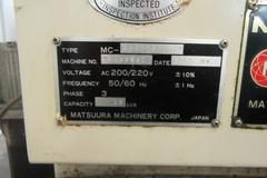 Matsuura MC-500VS CNC Vertical Machining Center 