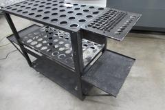 40 Taper Tool Holder Cart, (2) Shelves for 50 Tool Holders per Shelf.
