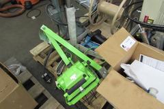 Assorted Items: Oil Skimmers, Gas Manifold, Hose Reel, Stock Stand, and More