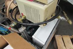 Assorted Items: Oil Skimmers, Gas Manifold, Hose Reel, Stock Stand, and More