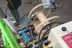 Assorted Items: Oil Skimmers, Gas Manifold, Hose Reel, Stock Stand, and More
