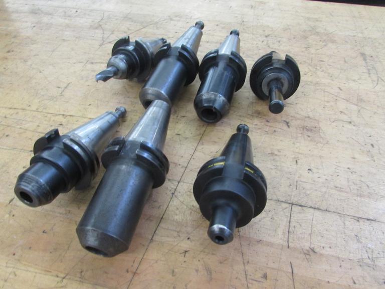 (7) End Mill Style Cat 40 Tool Holders.  1/2" to 3/4" Capacity