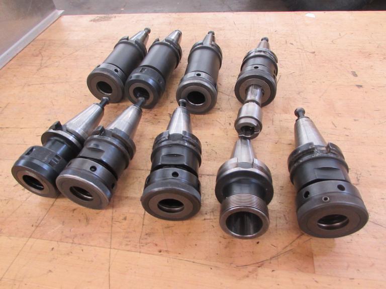 (9) TG100 Collet Type BT40 Tool Holders