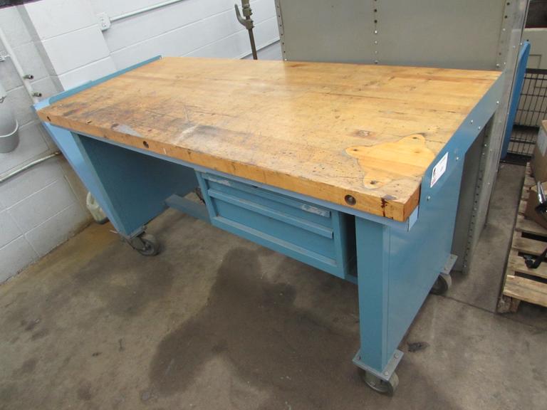 Lista Rolling Work Bench with (2) Drawers and 2" Thick Top