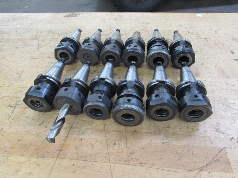 (12) TG100 Collet Type Cat 40 Tool Holders