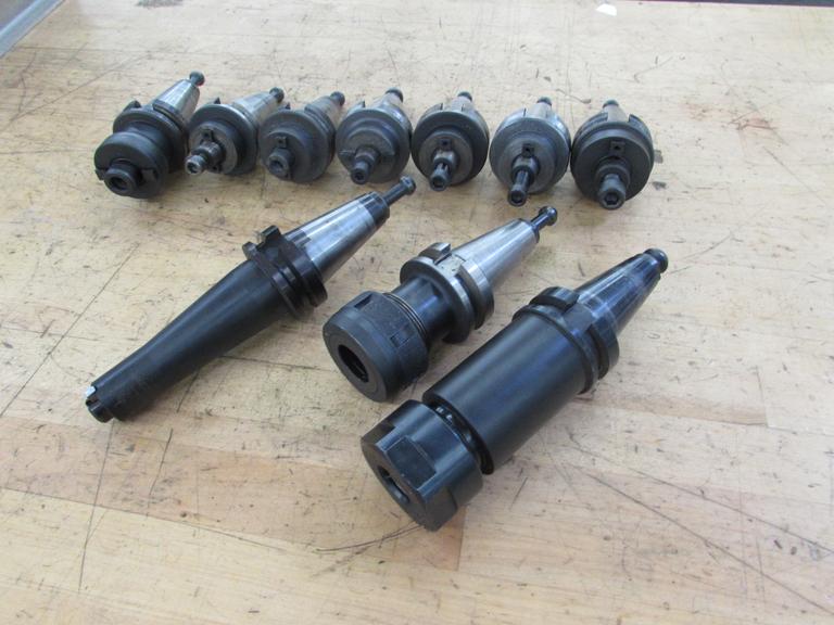 (10) BT40 Tool Holders: (7) Shell Mill Type, (2) Collet Type and (1) Special