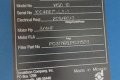 Donaldson Torit Model WSO 10 Mist Collector, 3/4 HP