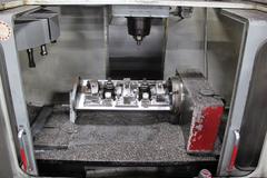 Haas VF-5/50 Cat-50 Taper CNC Vertical Machining Center with Through Spindle Coolant, 2 Speed Gearbox Spindle, 4th Axis Drive & Wiring