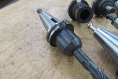 (7) Assorted Cat 40 Tool Holders Including (3) with Drill Chucks