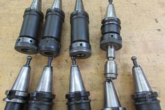 (9) TG100 Collet Type BT40 Tool Holders