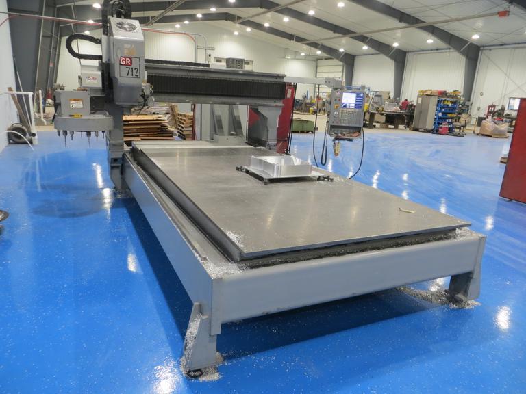 Haas GR-712 CNC Router with Haas Coldfire, Drilled & Tapped Steel Table