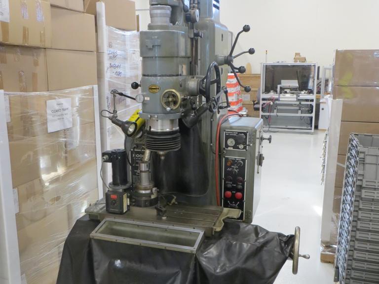 Moore No. 3 Jig Grinder With Grinding Head and Rotary Grinding Fixture