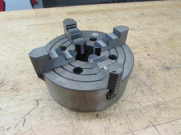 8" 4-Jaw Chuck with 2-1/4" Hole.  Bolt-On Type