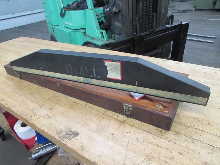 Do-All 36" Granite Straight Edge with Wooden Case