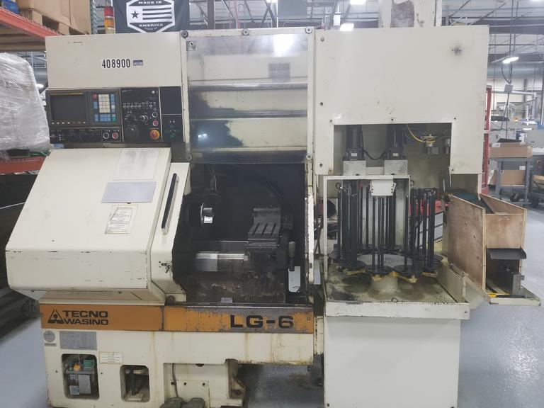 Wasino LG-6 Gang Style CNC Lathe with Robotic Load/Unload