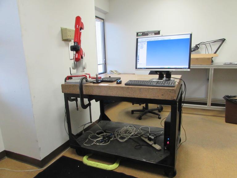 Master 3D Gage Portable Coordinate Measuring Machine with Computer System, Software and Granite Plate, 4' Measuring Range