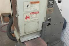 Timesaver Mini-Belt 948 9" Belt Grinder / Sander, Thru Feed Type with Jet 1100 CFM Dust Collector