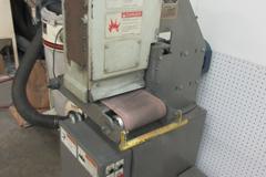 Timesaver Mini-Belt 948 9" Belt Grinder / Sander, Thru Feed Type with Jet 1100 CFM Dust Collector