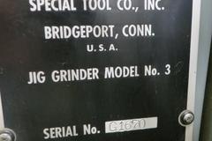 Moore No. 3 Jig Grinder With Grinding Head and Rotary Grinding Fixture