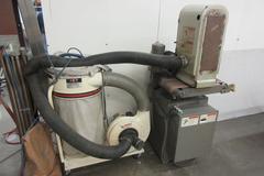Timesaver Mini-Belt 948 9" Belt Grinder / Sander, Thru Feed Type with Jet 1100 CFM Dust Collector