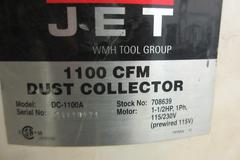 Timesaver Mini-Belt 948 9" Belt Grinder / Sander, Thru Feed Type with Jet 1100 CFM Dust Collector