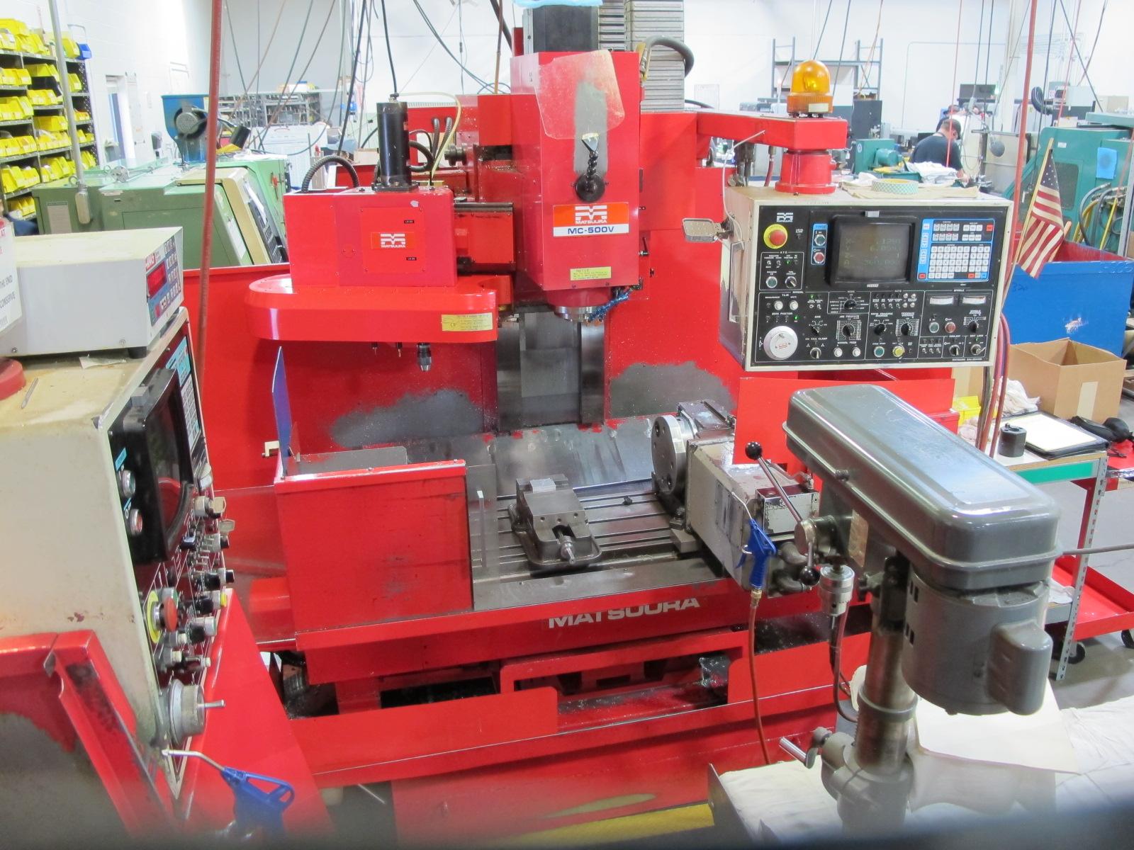 Machines Used | Matsuura MC-500V2 CNC Vertical Machining Center