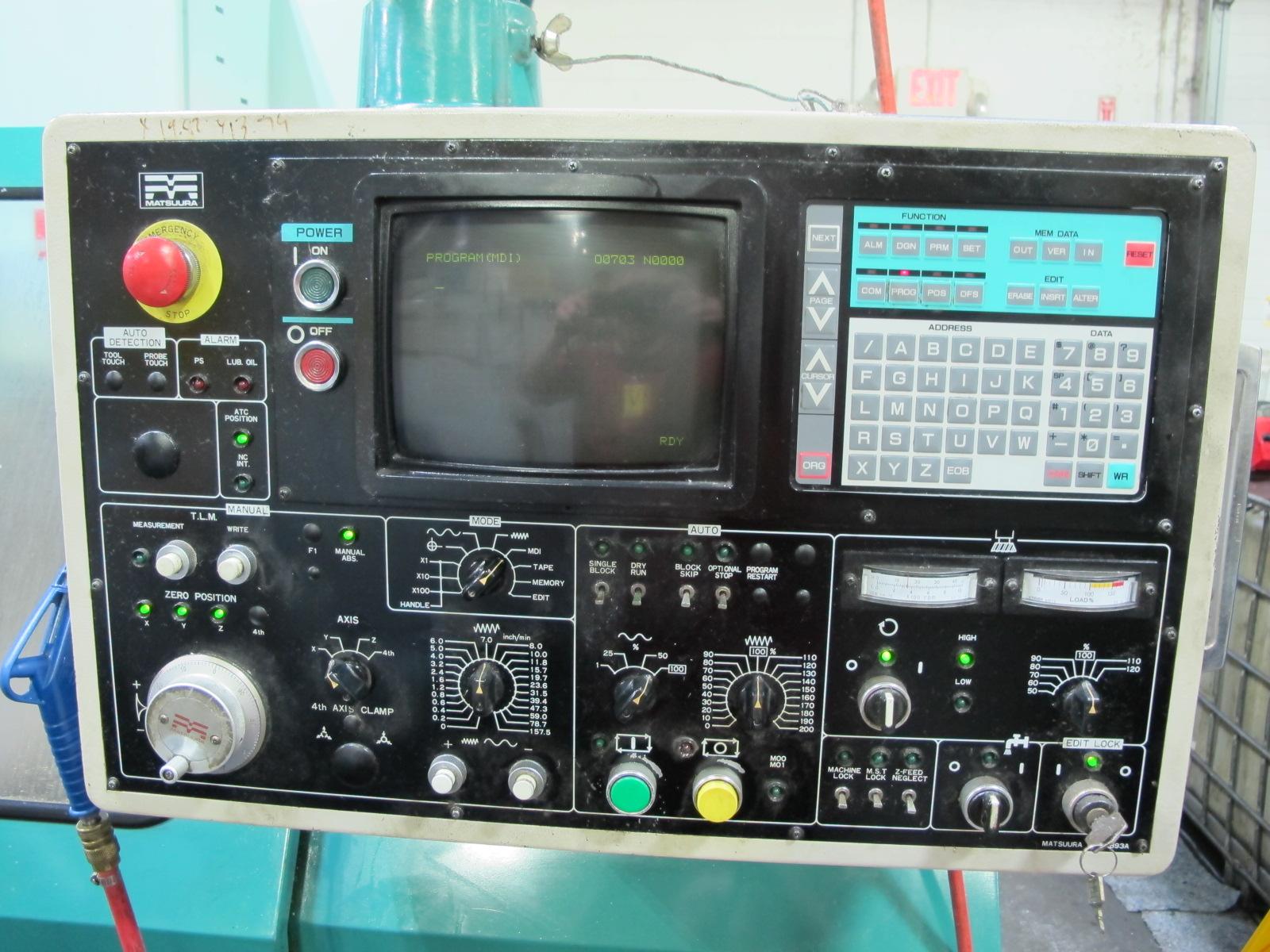 Machines Used | Matsuura MC-760VX CNC Vertical Machining Center