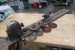 Yuasa Dividing Head with Tailstock Mounted on 52" Long Plate