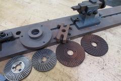 Yuasa Dividing Head with Tailstock Mounted on 52" Long Plate