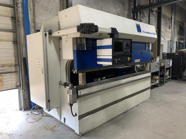 Trumpf V130 144 Ton x 121" CNC Press Brake, Delem DA65 Control, 4Axis