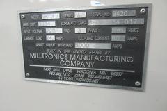 Milltronics VK1 Series A CNC 2-Axis Vertical Milling Machine with Centurion 7 CNC Control