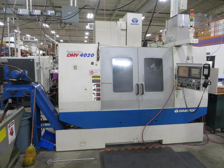 Daewoo DMV-4020 3-Axis CNC Vertical Machining Center