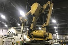 Fanuc Robot M-410i Robotic Arm with System R-J2 Control and Teach Pendant