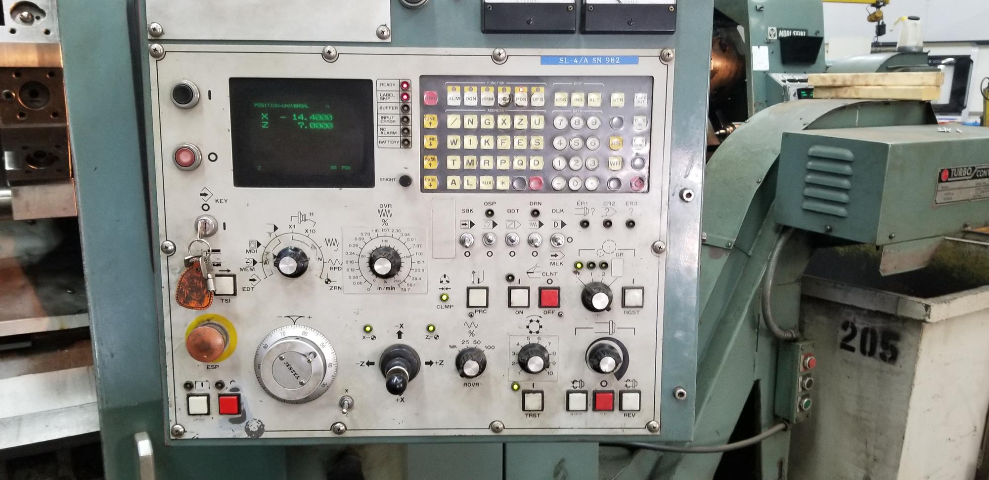 Machines Used | Mori Seiki SL-4A CNC Turning Center with Yasnac