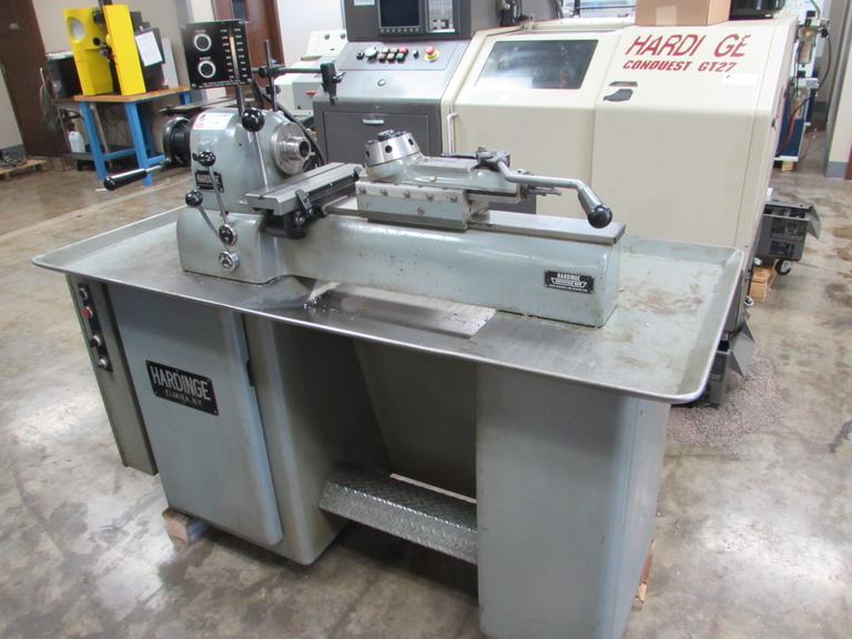 Hardinge DV-59 Second Operation Lathe with Turret and Production Cross Slide