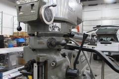 Bridgeport Series I 2HP Vertical Mill with 9" x 48" Table, Kurt Vise, and Collets