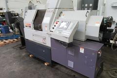 Citizen L25  CNC Swiss Screw Machine with Live Milling, Iemca MiniBoss 325 CNC Magazine Bar Feed, Chip Conveyor