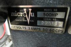 MicroVu 500HP Bench Top Optical Comparator