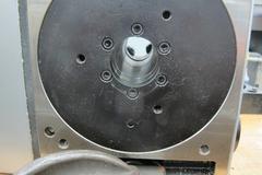 Haas HRT-A6 Brushless Drive Rotary Table with Cables and Interface, 8.25" 3-Jaw Chuck, Sigma-1 Servo Motor, A1-6 Spindle Nose Mount, 16C Air Collet Closer.