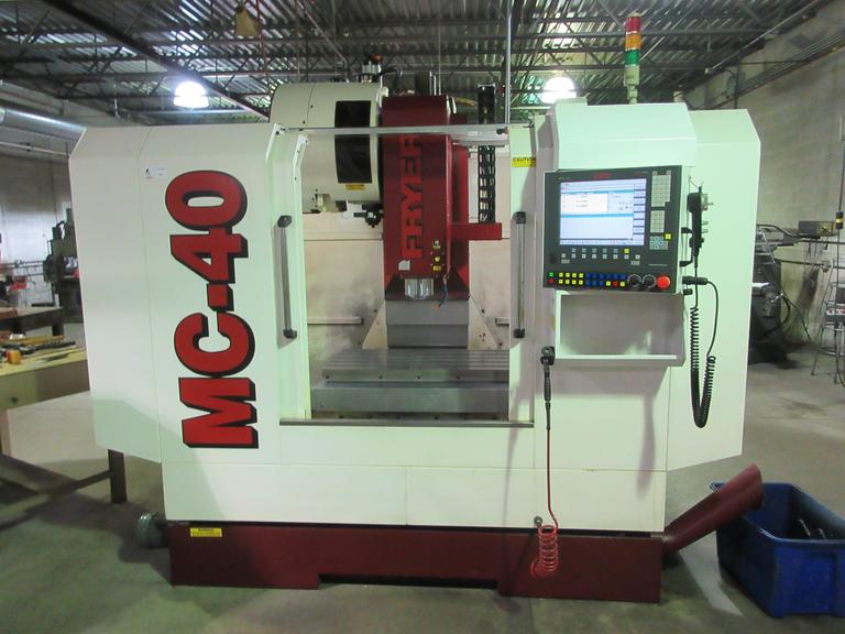 Fryer MC-40 CNC Vertical Machining Center - New 2013 with Simens 2100 Touch Screen Control, Probing, Thru-Spindle Coolant, 10K Spindle