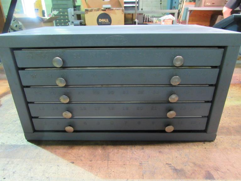 Huot 5-Drawer Numbered Drill Index with Drills