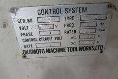 Okamoto ACC 12.24ST 3-Axis Hydraulic Surface Grinder with Incremental Downfeed and 2-Axis DRO