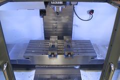 Haas VF-4SS CNC Vertical Machining Center with 1000 PSI Through Spindle Coolant, Renishaw Tool & Parts Probes, and High Speed Machining.