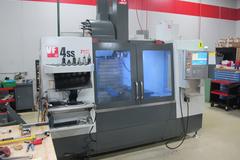 Haas VF-4SS CNC Vertical Machining Center with 1000 PSI Through Spindle Coolant, Renishaw Tool & Parts Probes, and High Speed Machining.