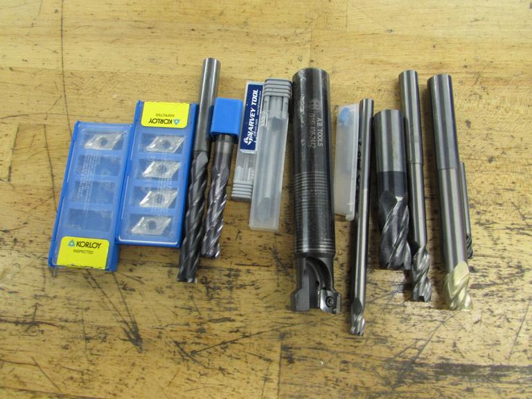 Carbide End Mills up to 3/4", (1) Insert Milling Cutter and More