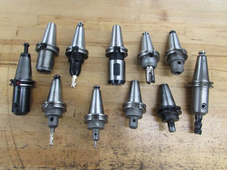 (11) End Mill Type Cat 40 Tool Holders, 1/8" to 1" Capacity