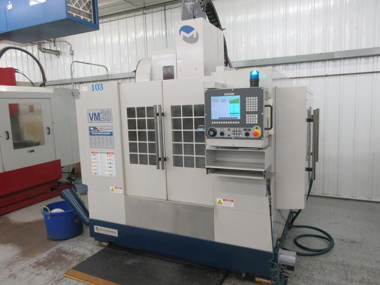 Milltronics VM20 CNC Vertical Machining Center with Thru Spindle Coolant